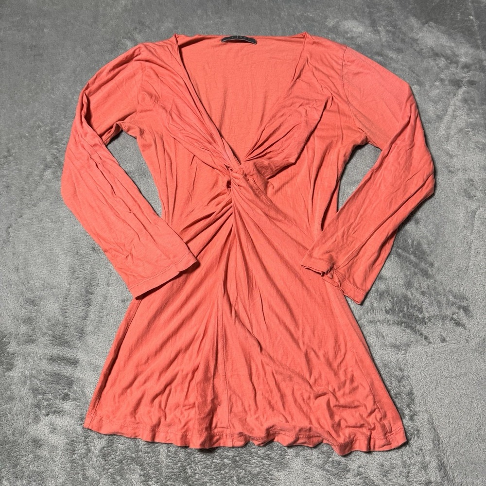 VTG Y2K Velvet Graham‎ Spencer Twist Longsleeve Top Size M Boho Coquette Twee